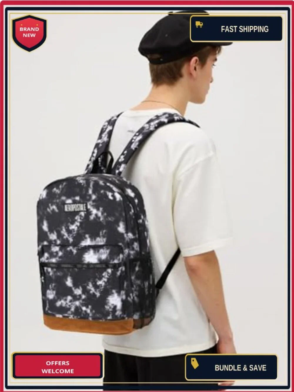 Aeropostale Unisex Backpack Padded Laptop Sleeve 600D Polyester Water Repellent